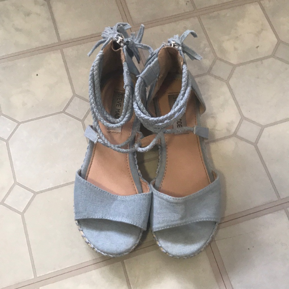 Steve Madden size 3 kids wedge sandals